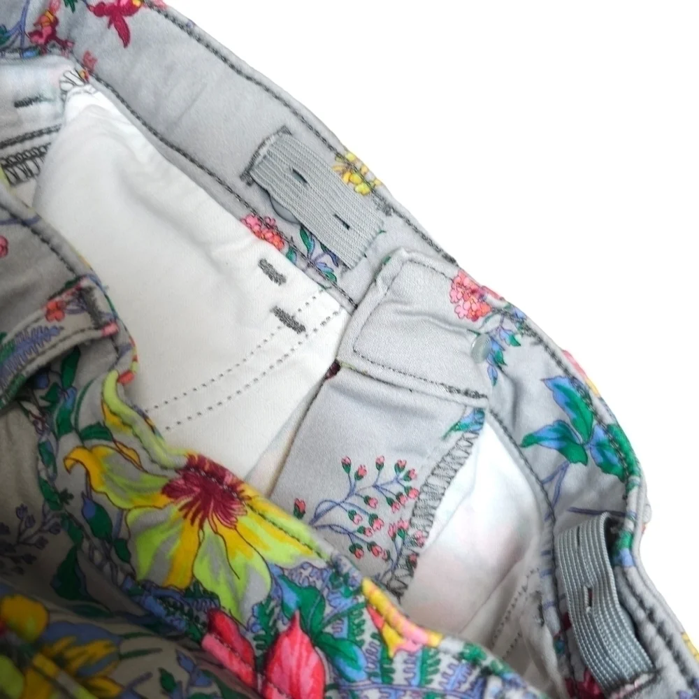 Gap Denim Girls Gray Floral Jeggings